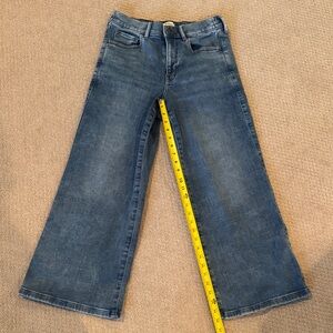 UpWest super soft wide leg cropped jean size S